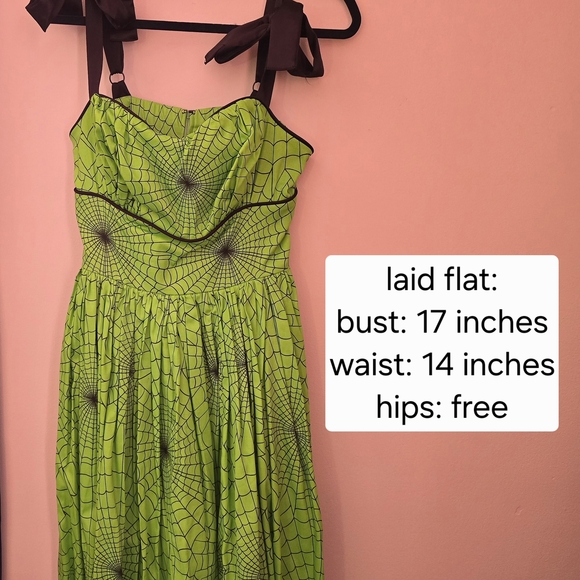 Green Spider Web Vixen By Micheline Pitt Dress - Picture 2 of 6